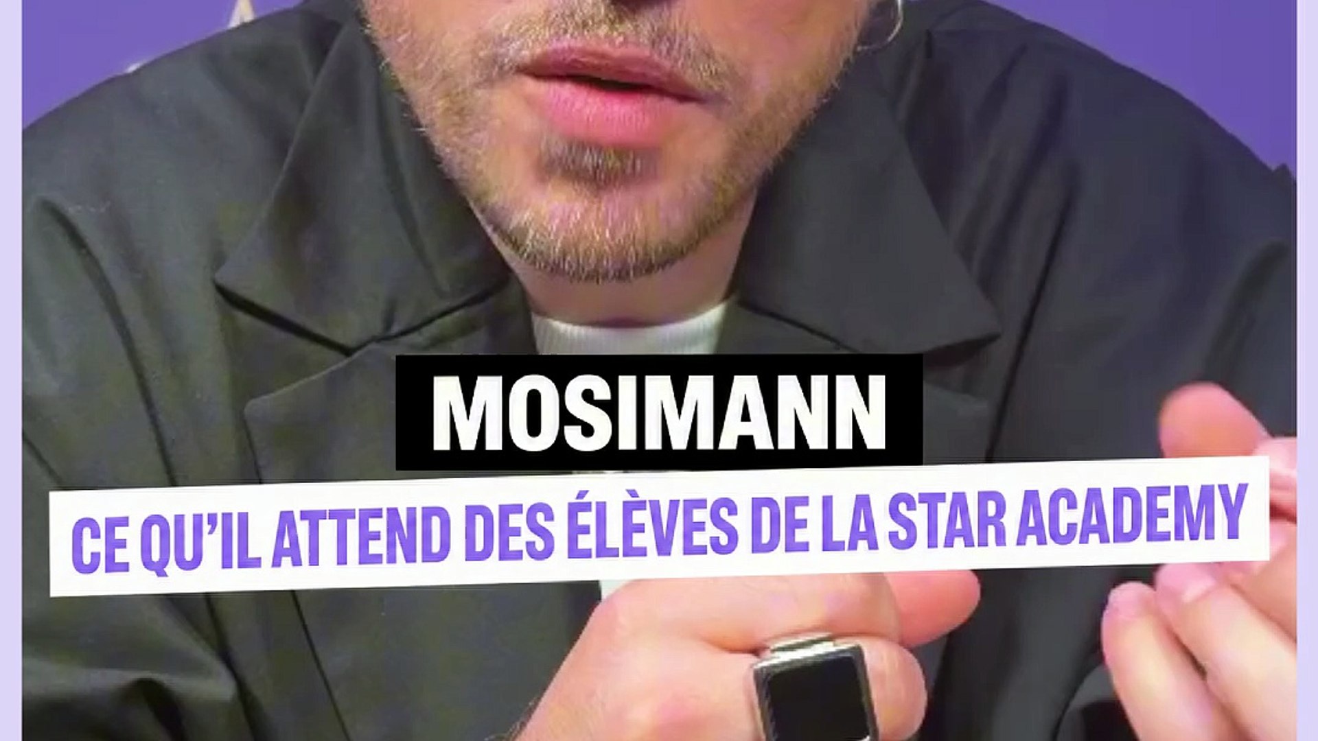 Femme actuelle - Mosimann : ce qu'il attend des élèves de la Star Academy