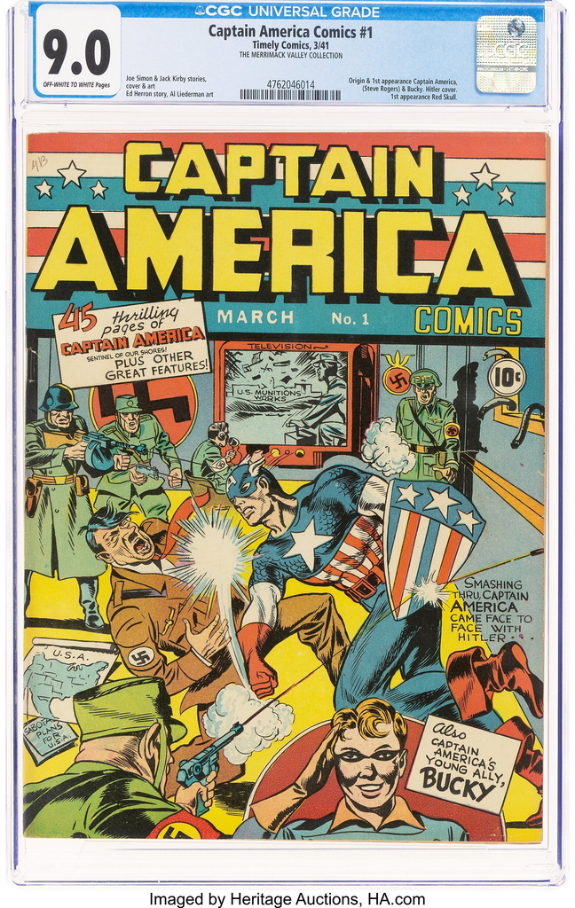 Rare Captain America No. 1 comic sells for over $722,000 at auction