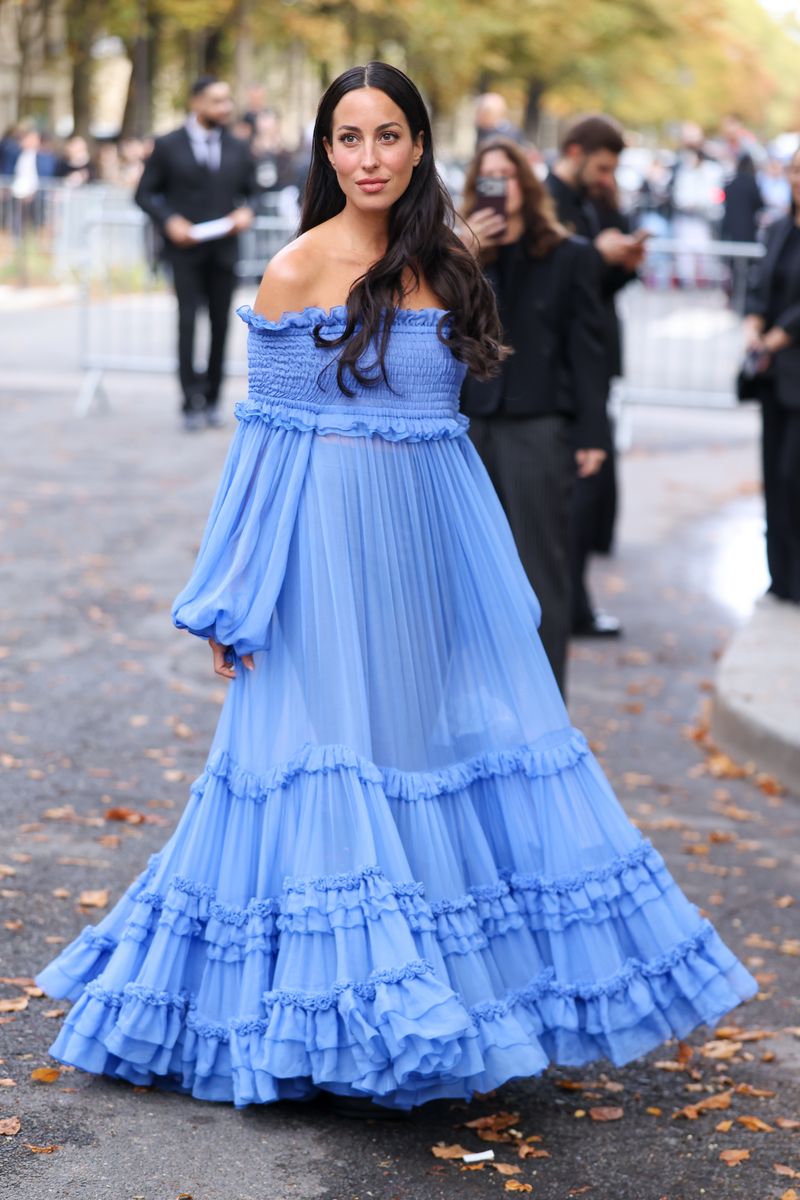 Brad Pitt’s girlfriend Ines de Ramon pairs a dreamy sheer dress with an ...