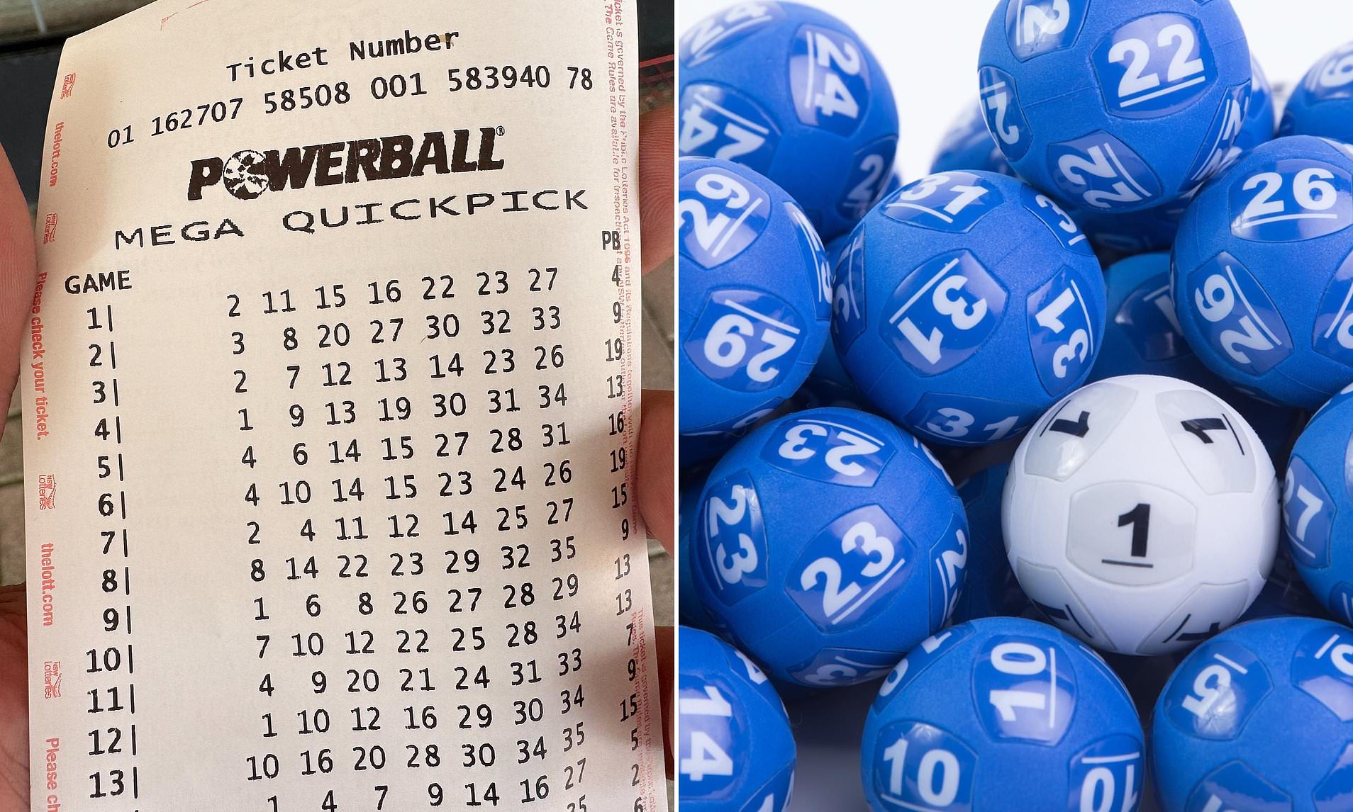 Powerball jackpot soars to $60million after a fourth week without being won