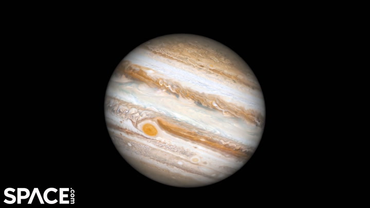 Watch how Jupiter spins in animated Hubble Space Telescope observations