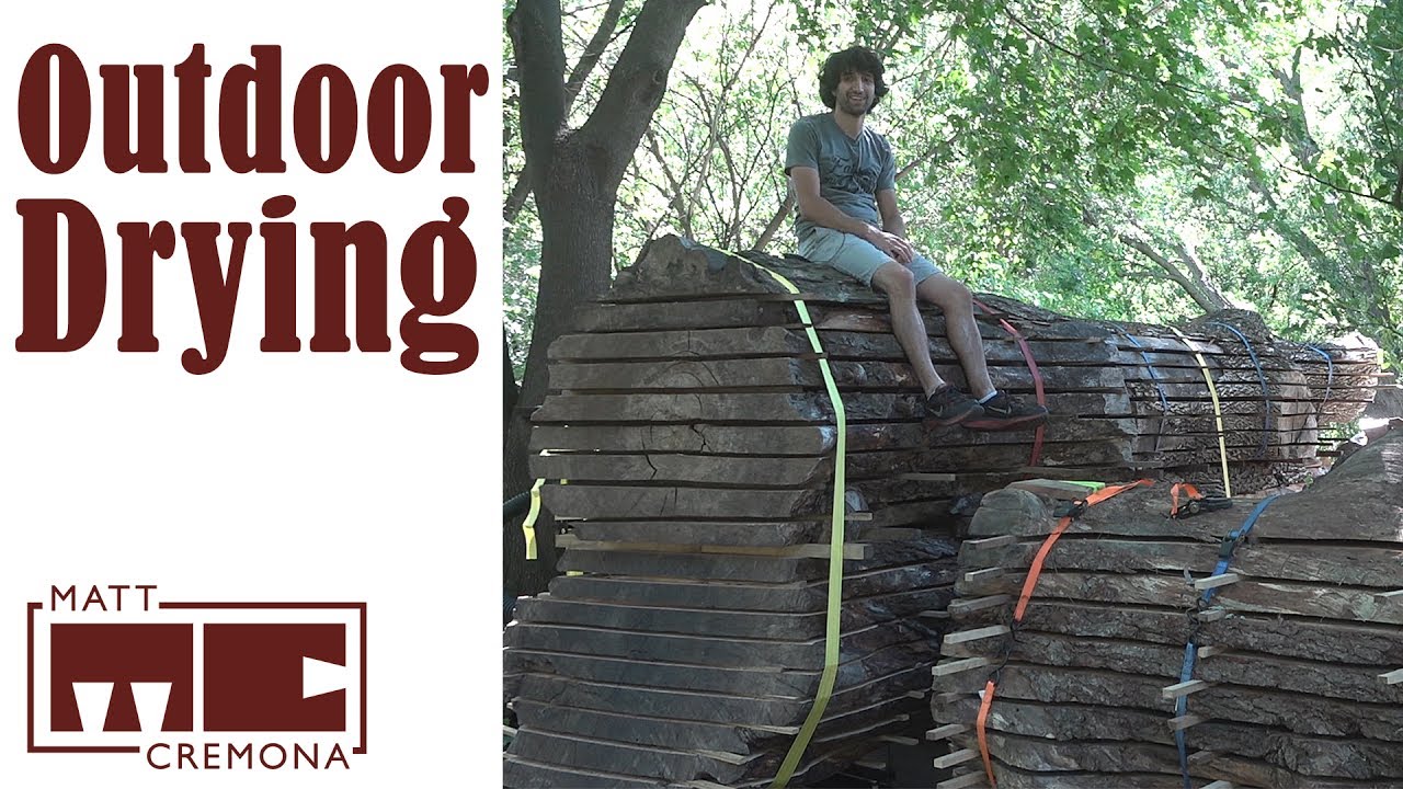 Backyard method to dry silver maple