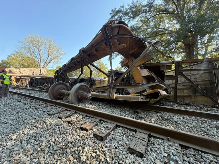 It was by the grace of God: Derailed train in Maplesville stops just ...