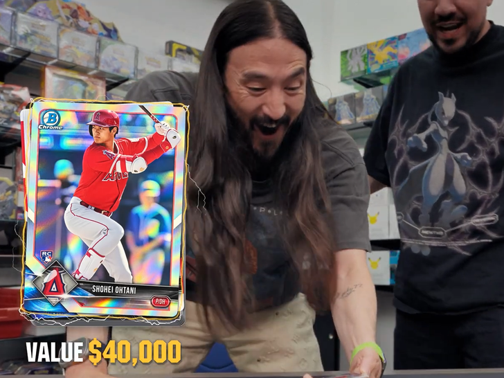 Steve Aoki pulls super rare Shohei Ohtani card worth $40K