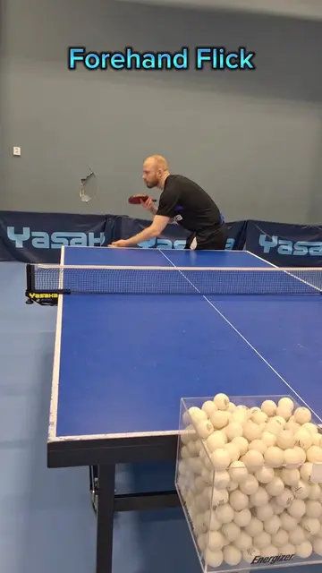 Table tennis forehand flick levels from basic to pro
