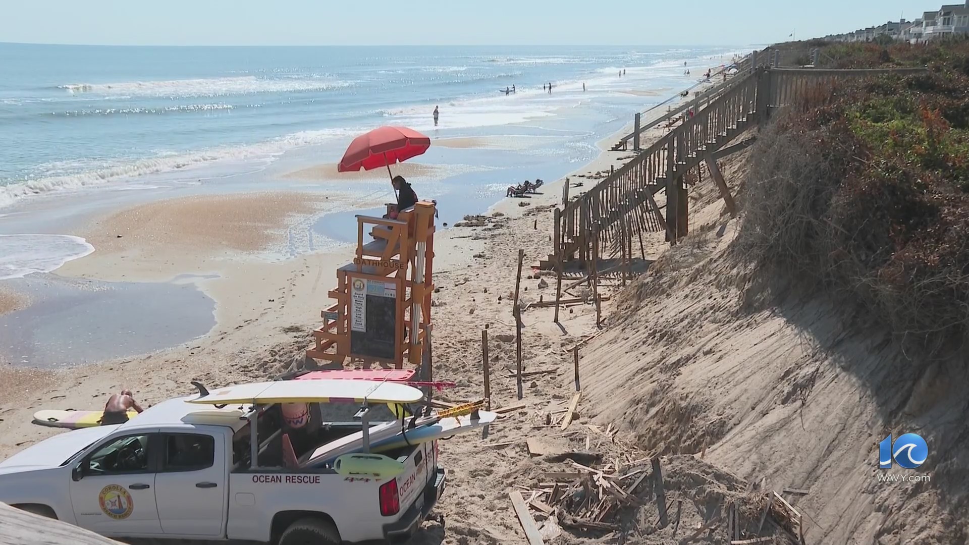 OBX officials warn of sharp objects on beach