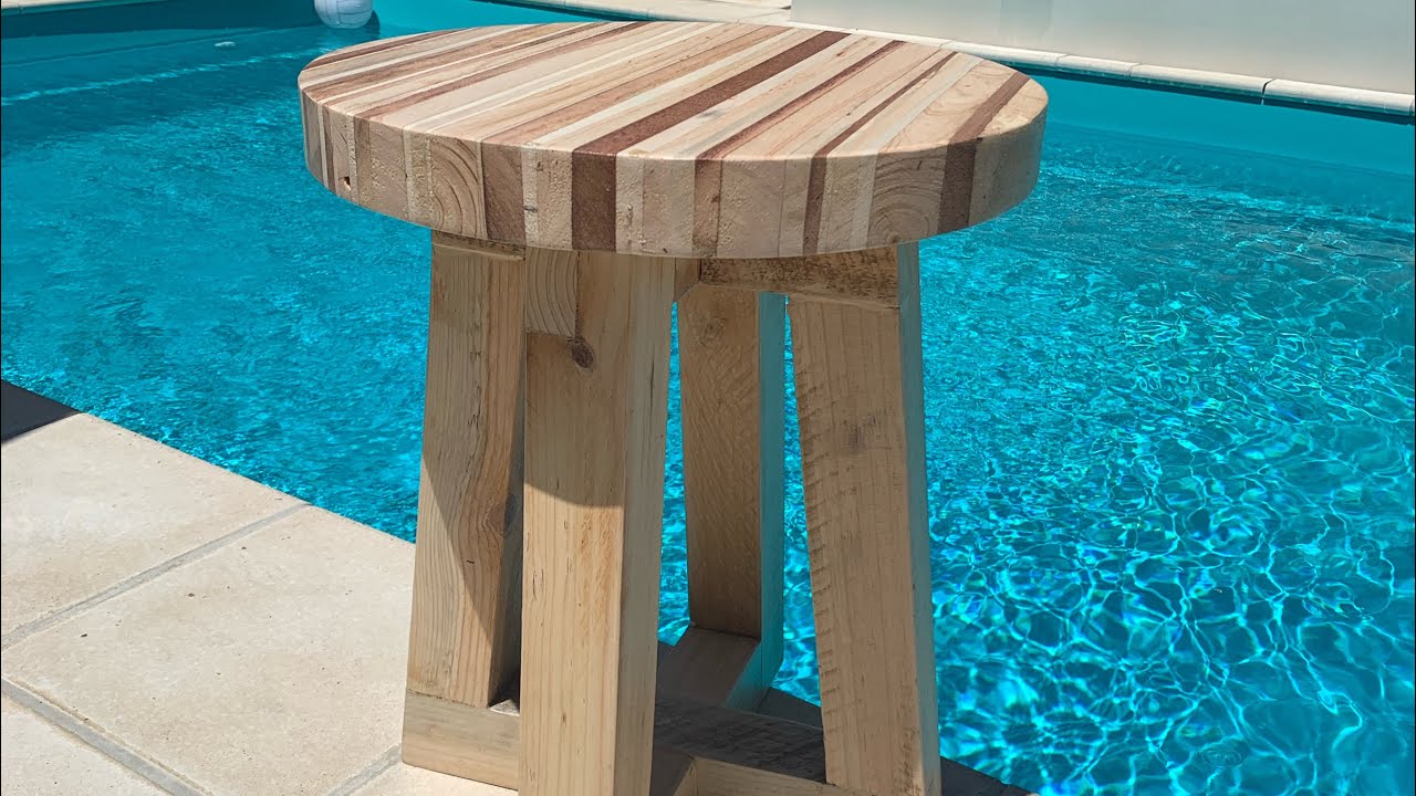 Simple steps to a pallet wood side table!