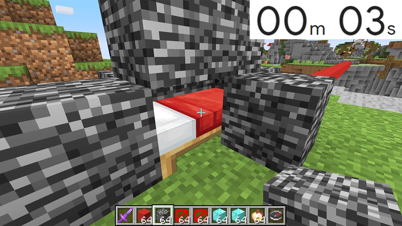 Minecraft Bedwars but I used creative mode for 5 seconds