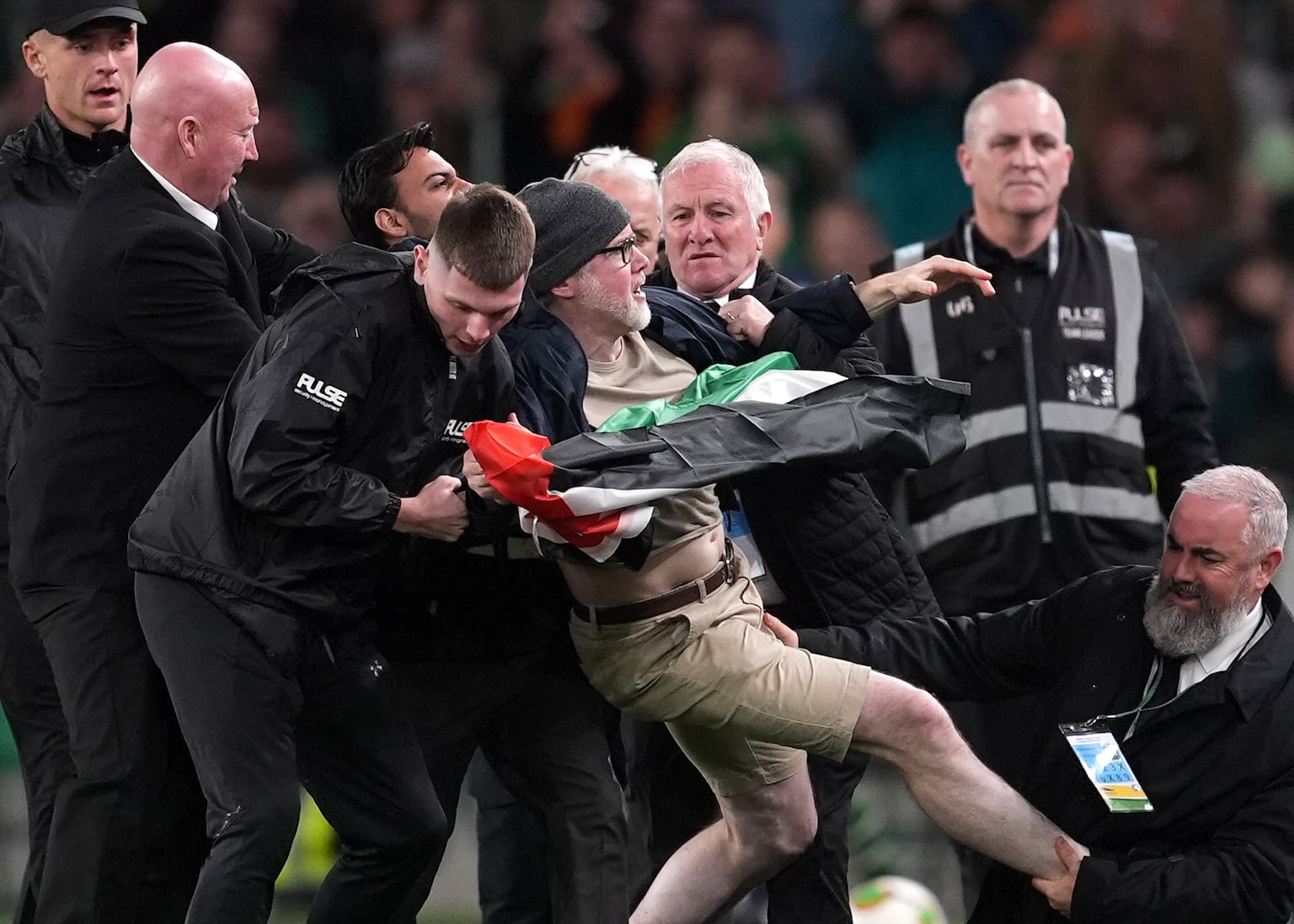 Ireland’s clash with Austria interrupted by Palestine protests
