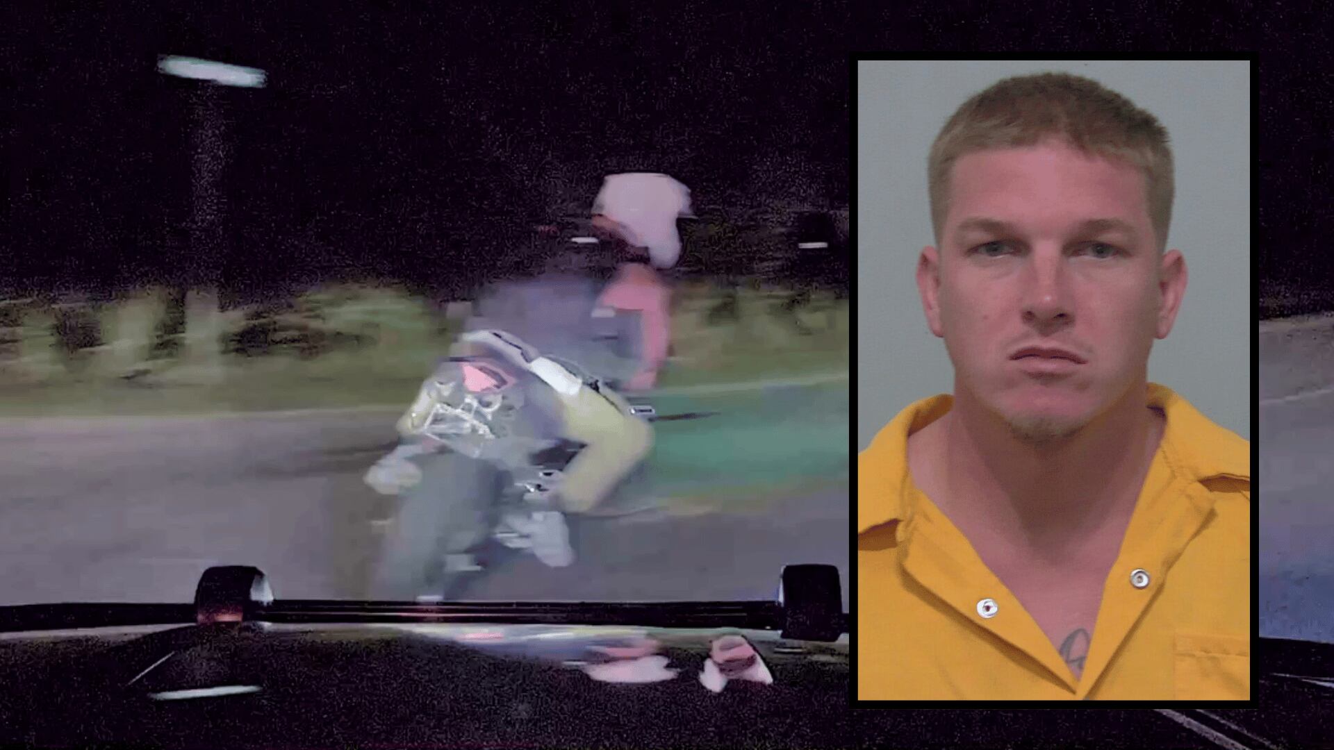 Watch: Man on motorcycle arrested in Columbia County after long chase