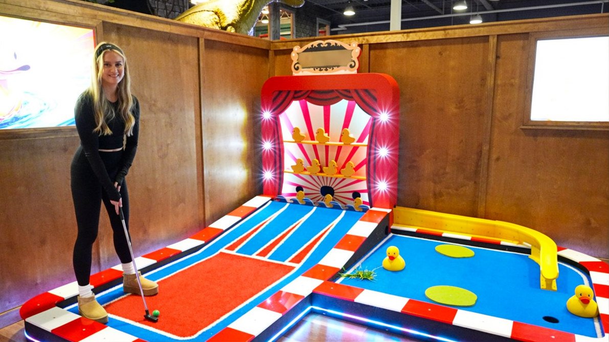 A unique mini golf course experience