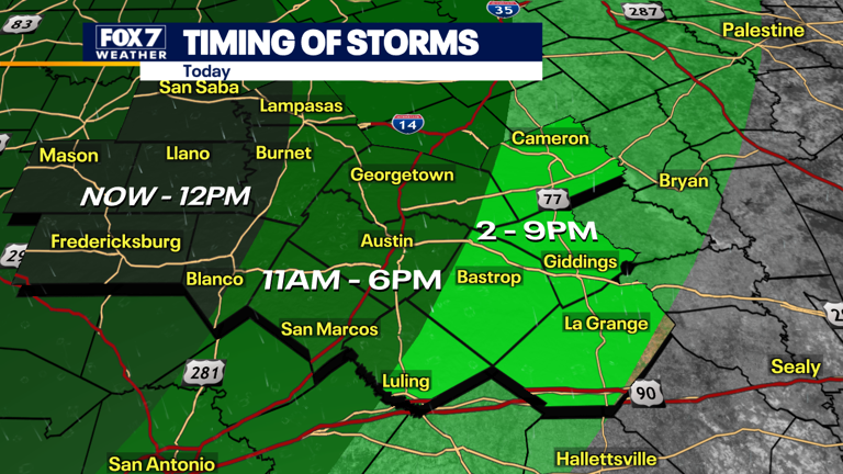 Austin weather: Flood alerts issued in Central Texas as storms roll through