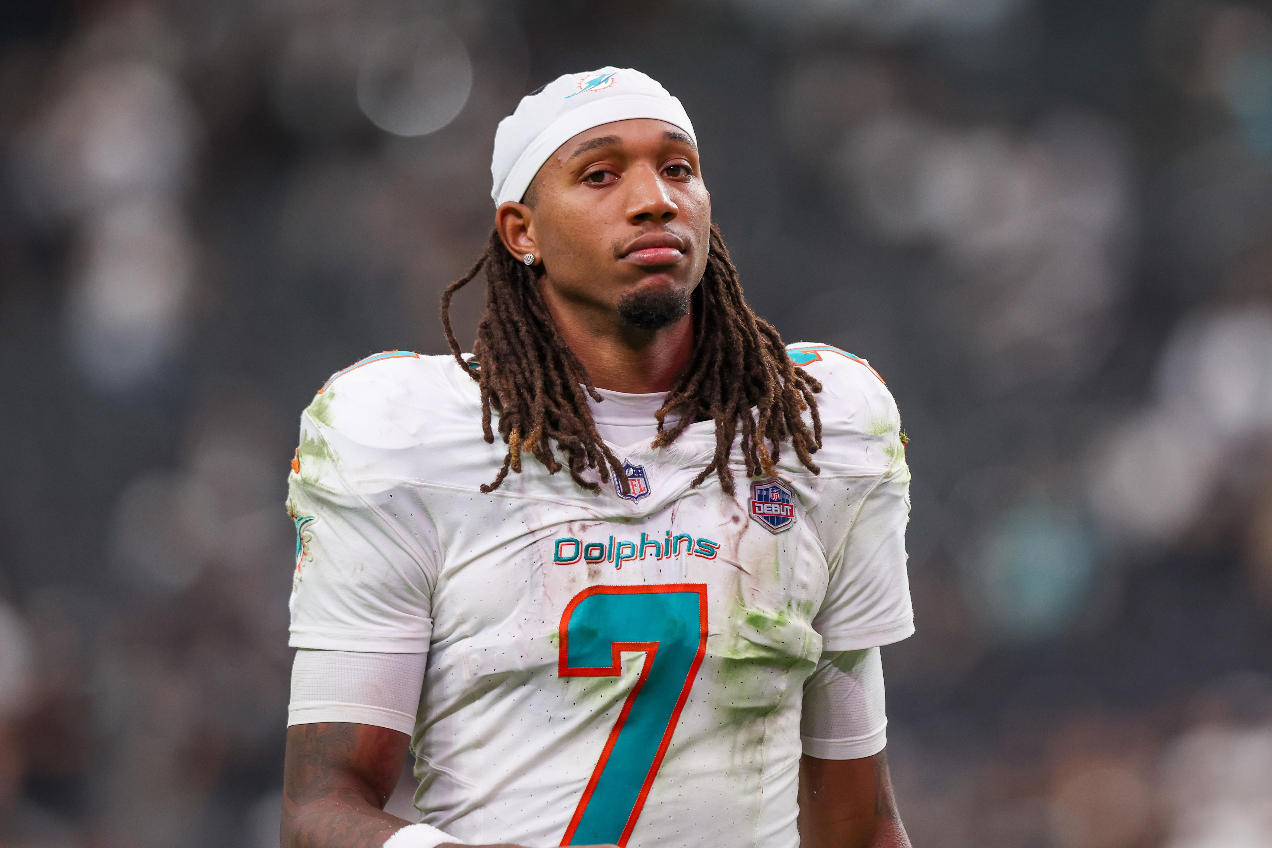 Caleb Douglas in danger of missing second straight game for Miami Dolphins
