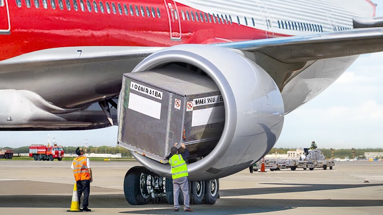 Hazards associated with working near powerful jet engines in service