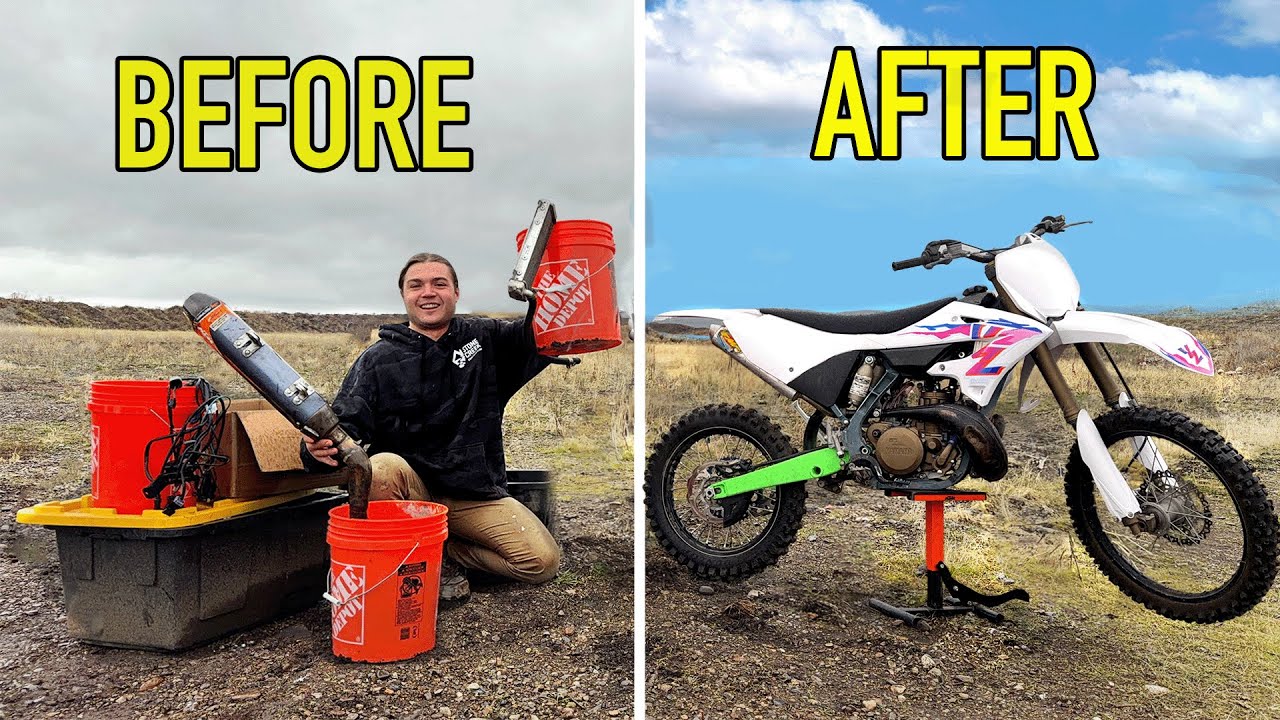 I built a dirt bike from scratch in 24 hours! 🏍️