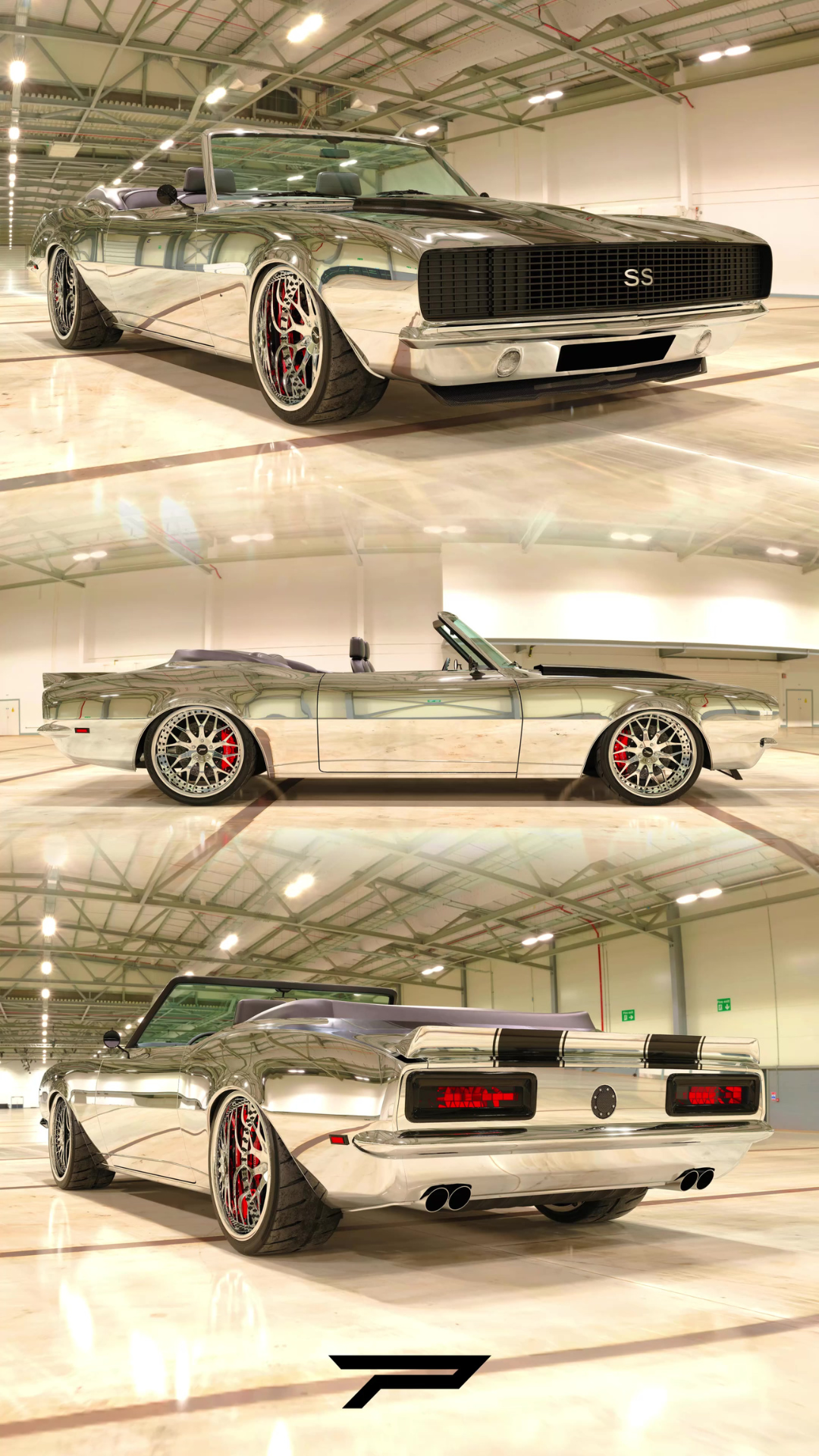 1968 Camaro convertible reimagined with a custom style