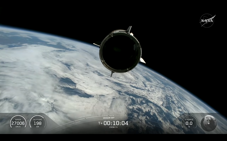 Liftoff! SpaceX launches Crew-13 astronauts on fastest Dragon trip to ...