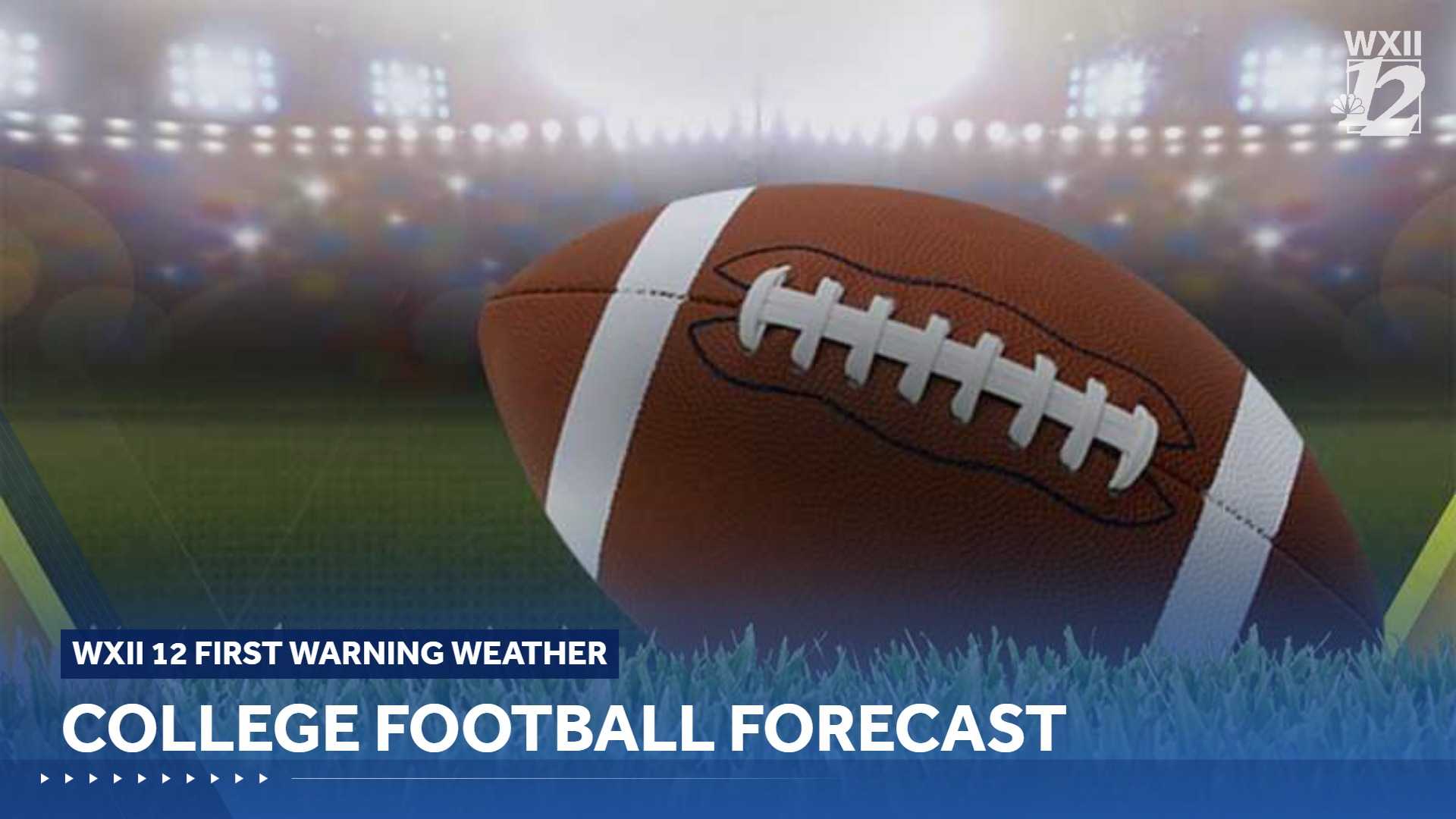 Isaias may bring showers late day for North Carolina college football games this week