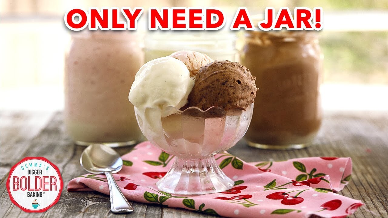 How to make easy homemade ice cream in a jar
