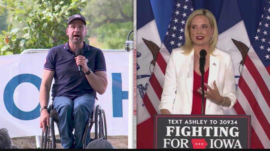 Iowa Senate candidates spar over new attack ad