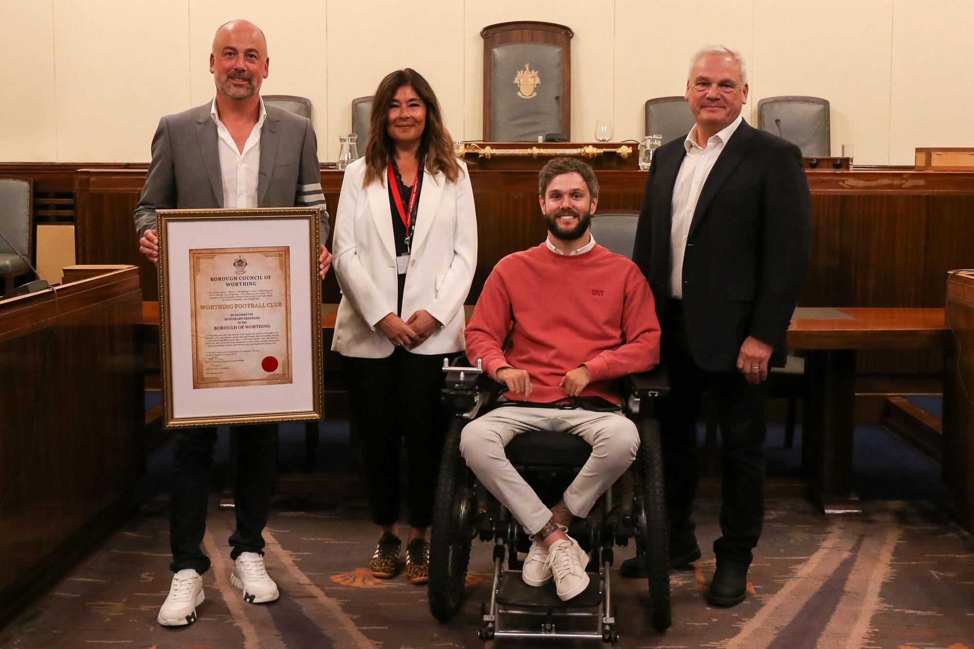 Worthing FC awarded borough’s highest civic honour