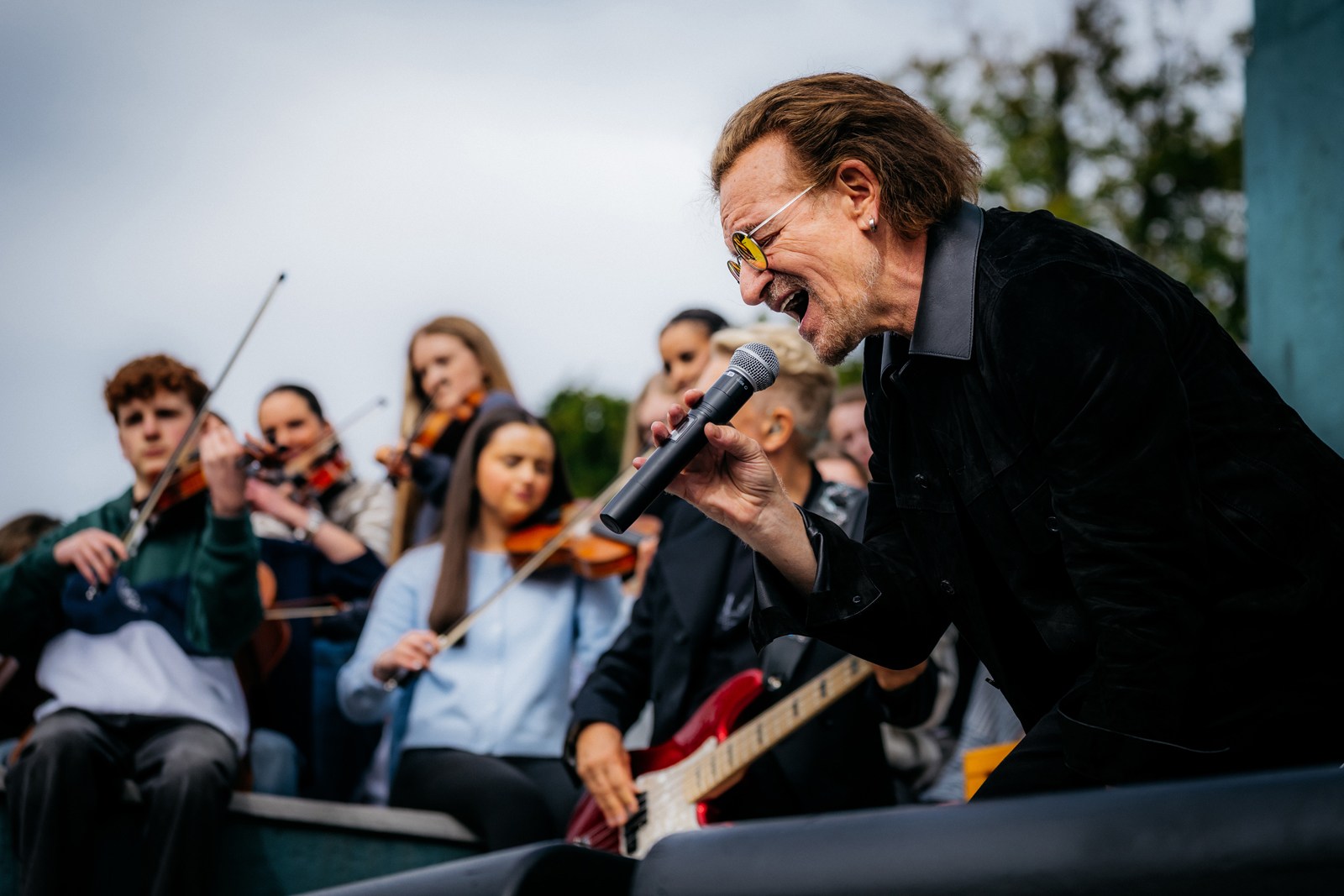 Watch U2 celebrate 50 years with surprise concert in Dublin