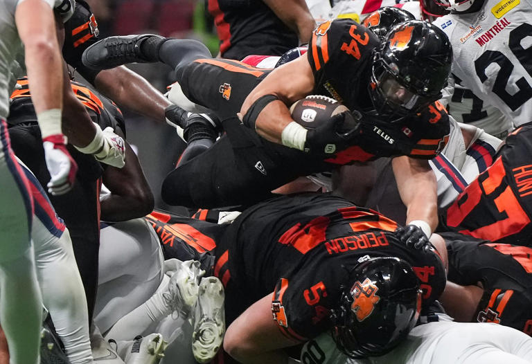 BC Lions running back Zander Horvath has two CFL touchdown records in ...