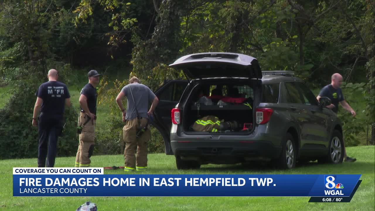Crews battle house fire in East Hempfield Township