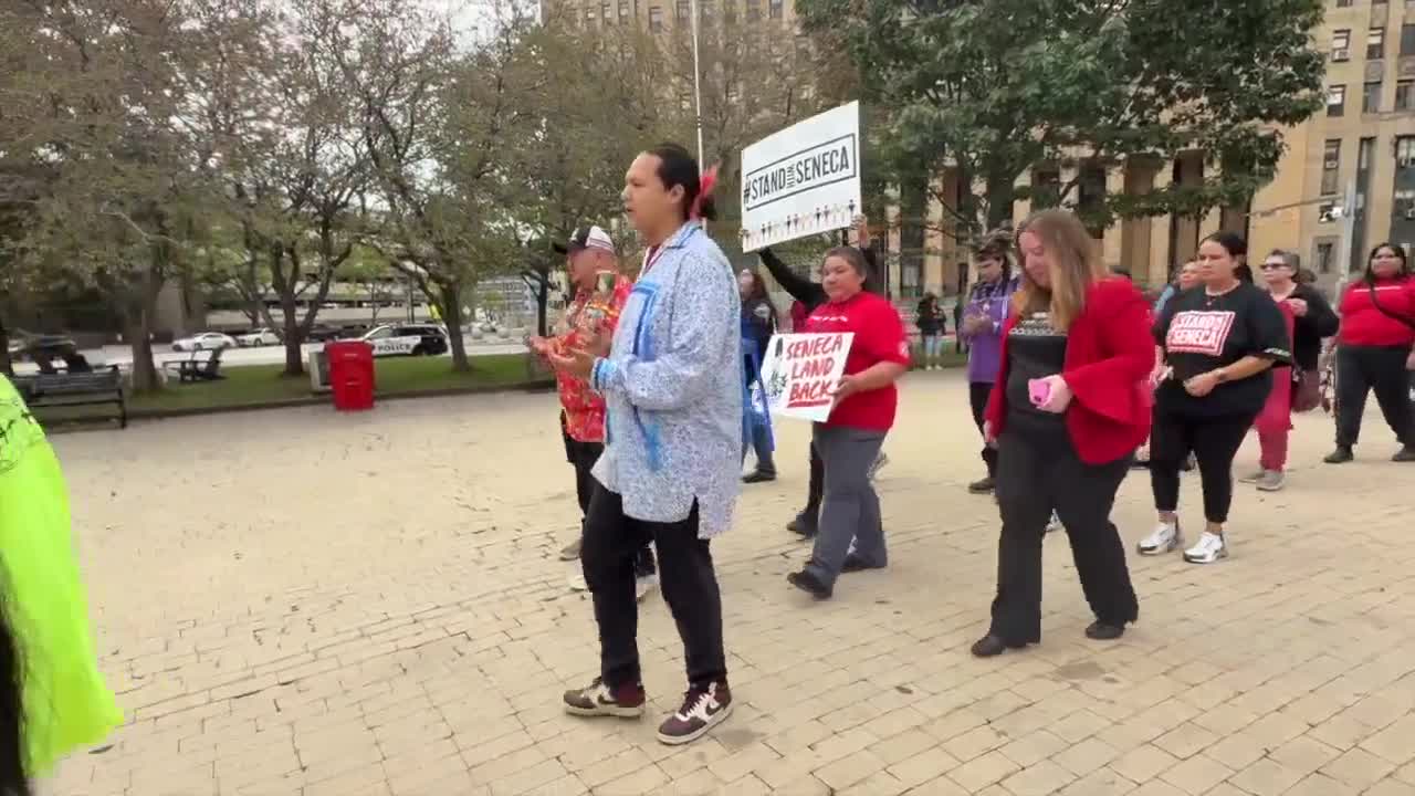 Seneca Nation members rally, vow 5 Miami Street gas station project ...