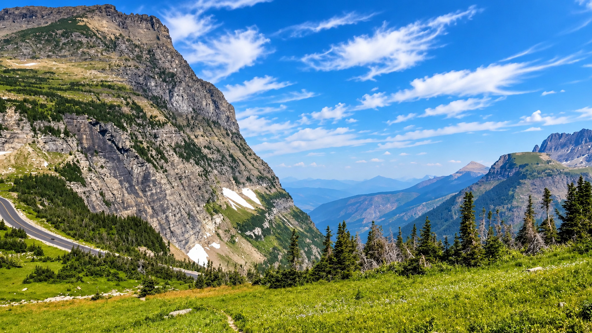 Hiking Grinnell Glacier through Glacier National Park (4K)