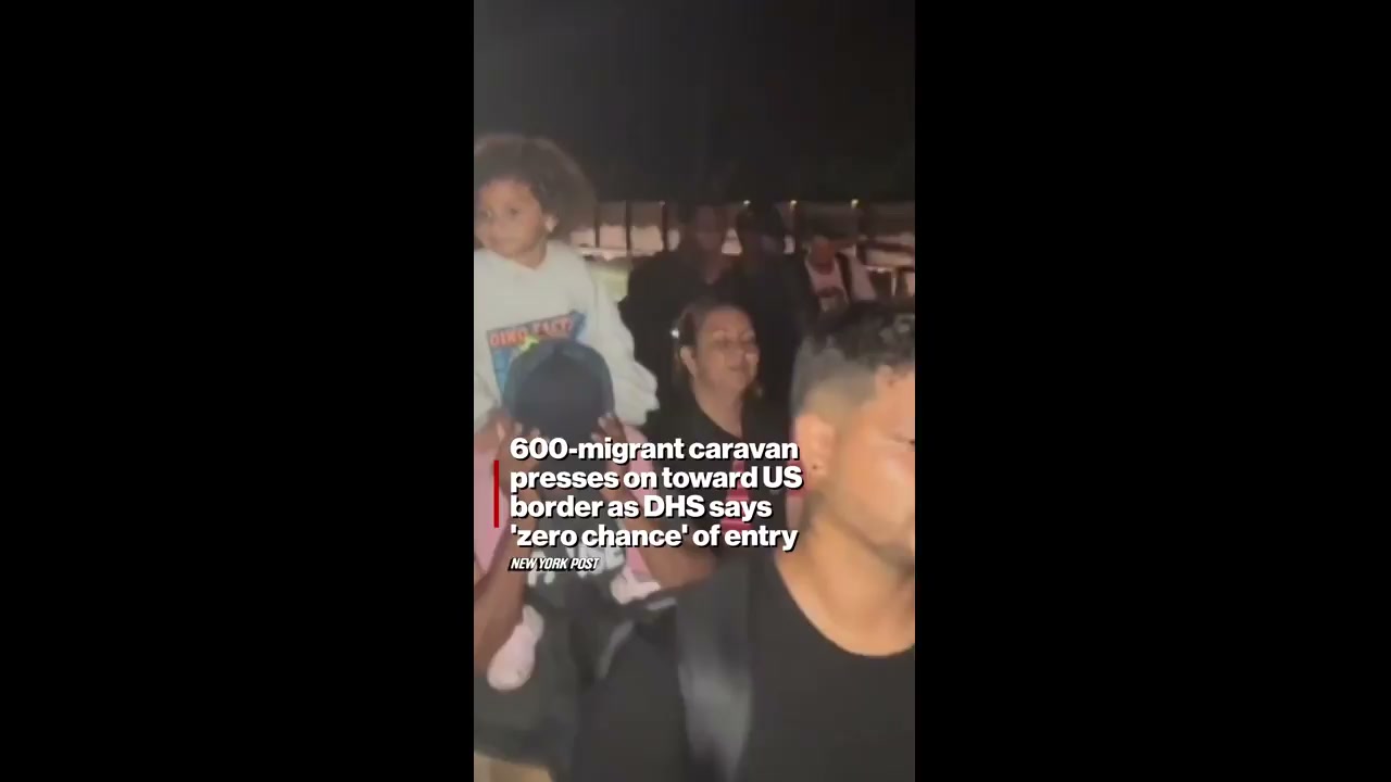 600-migrant caravan presses on toward US border
