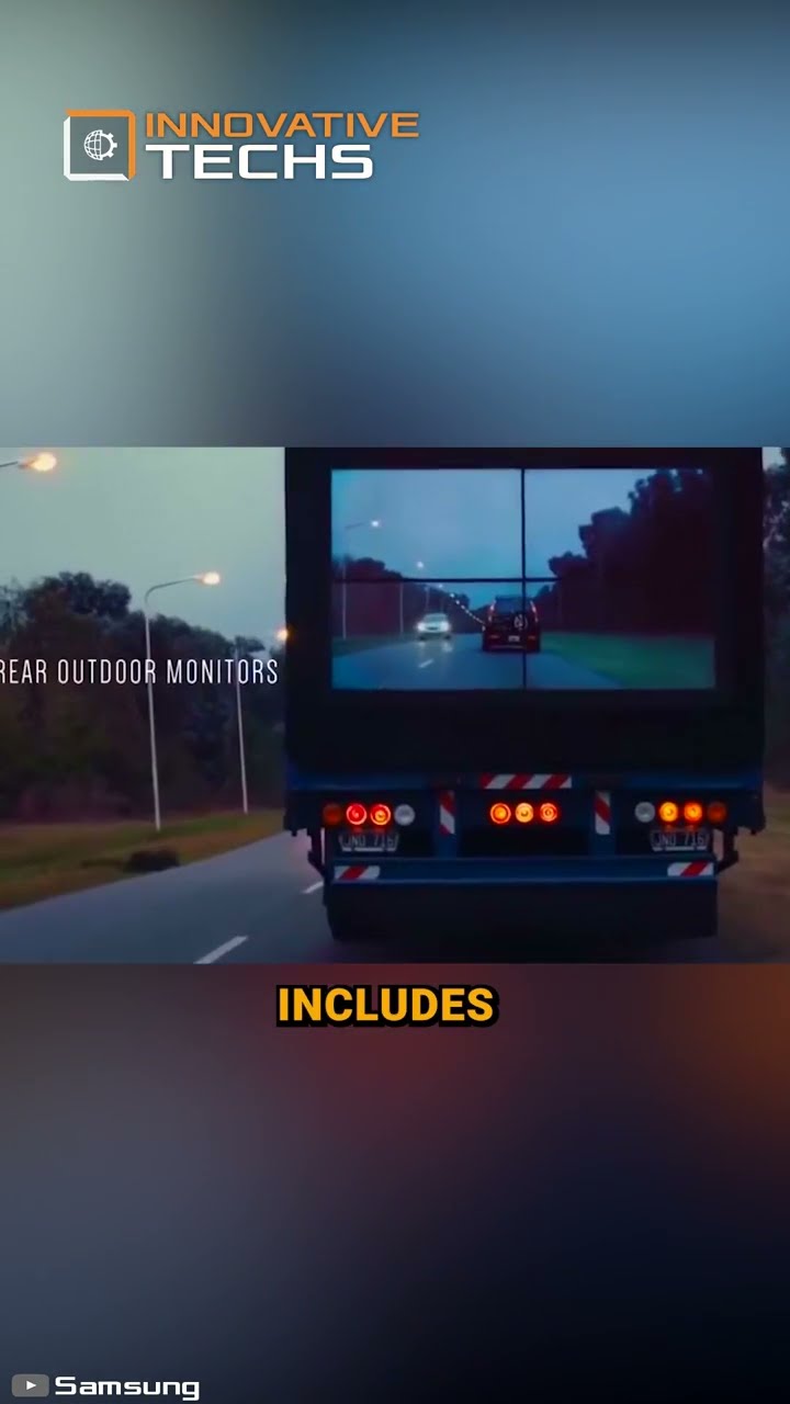 How Samsung’s transparent truck tech makes overtaking safer than ever!
