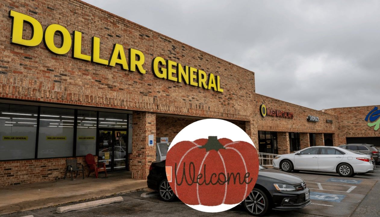 Score beautiful Dollar General fall doormats starting at $5!