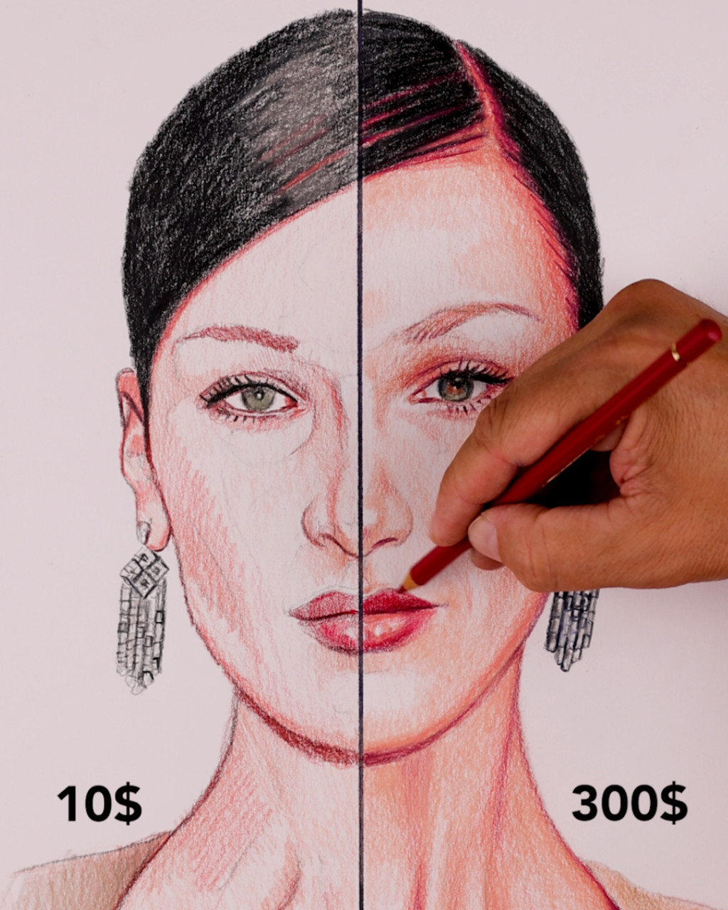 Cheap vs expensive drawing ASMR! ️