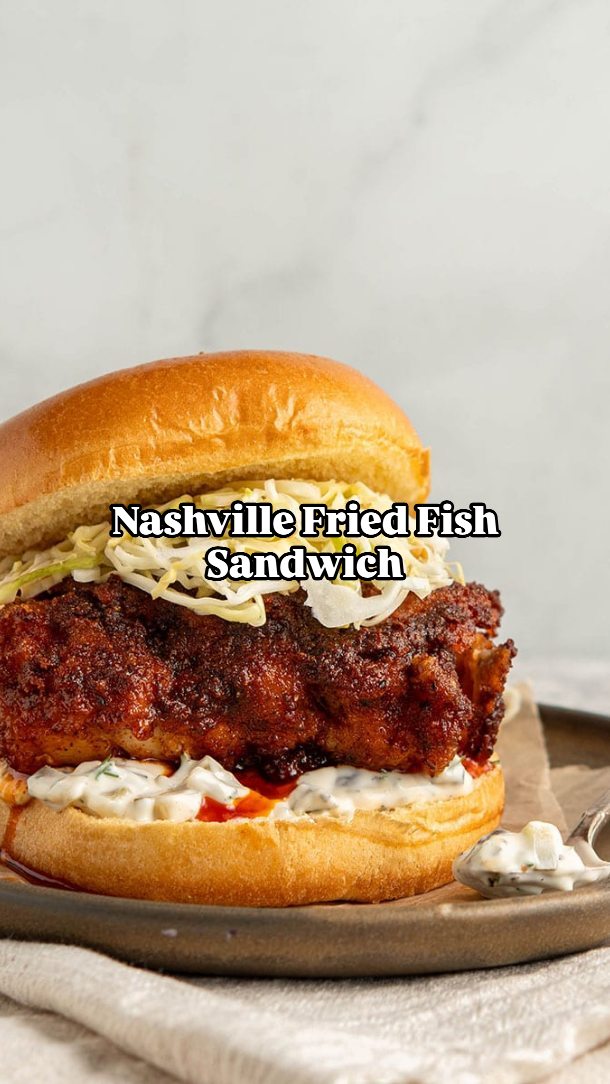 Nashville Fried Fish Sandwich Crispy Spicy Weekend Treat