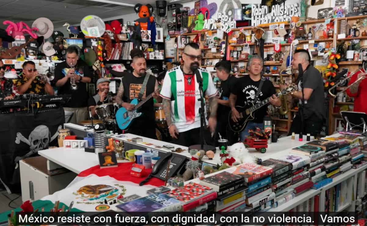El mensaje de Panteón Rococó por desaparecidos en México en el Tiny ...