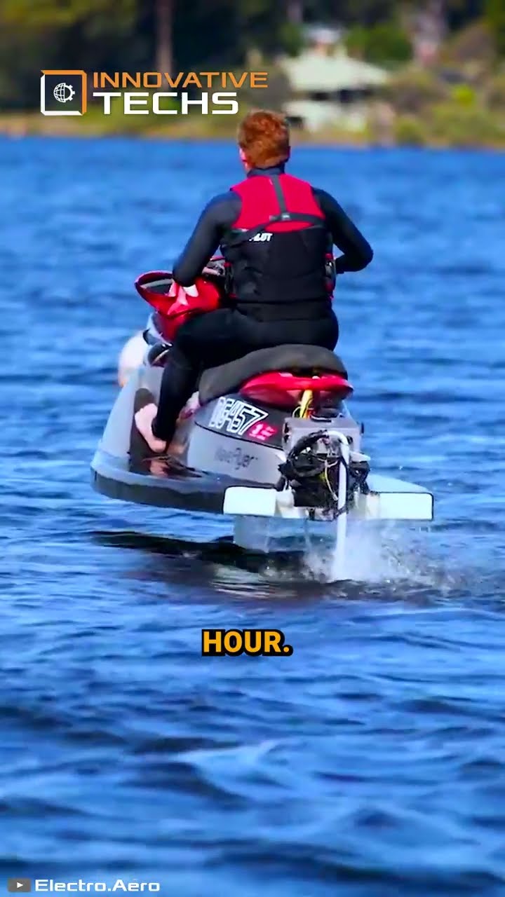 WaveFlyer: The world's first electric hydrofoil jet ski in action!