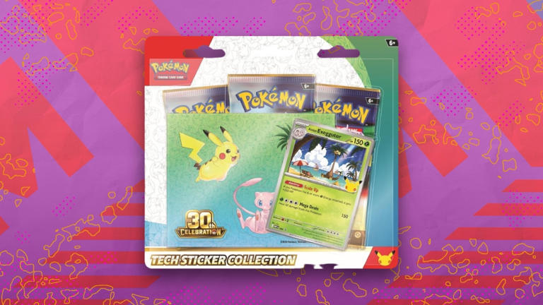 The Pokémon TCG 30th celebration tech sticker collection is under $50 ...