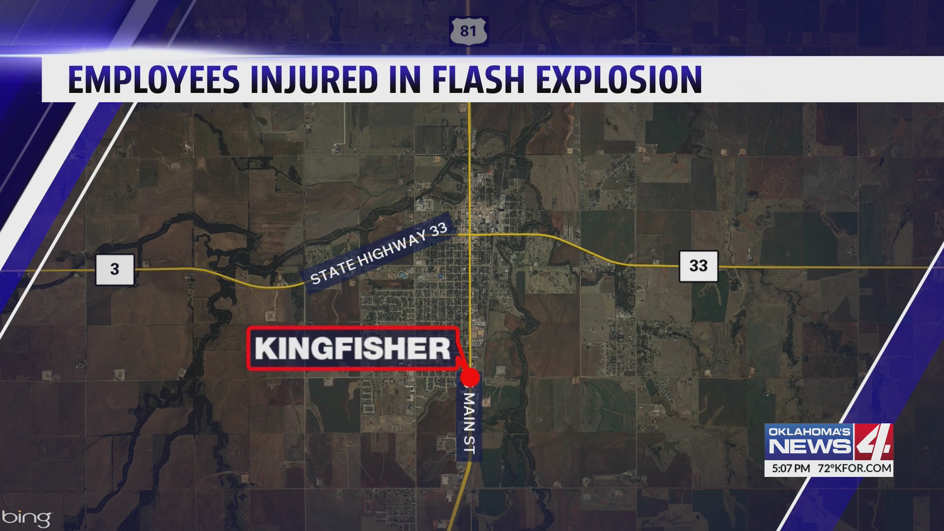 Thorough review begins after flash explosion in Kingfisher injures two