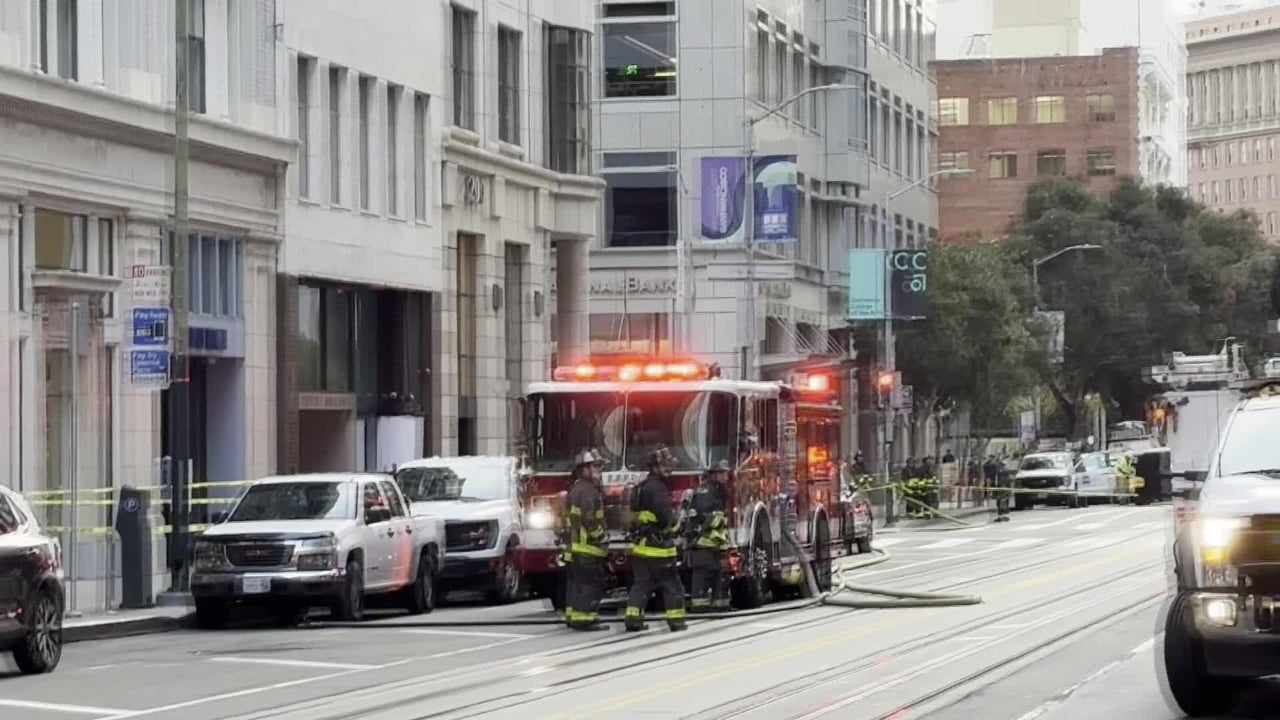 Watch: Scene of vault fire in San Francisco's Financial District