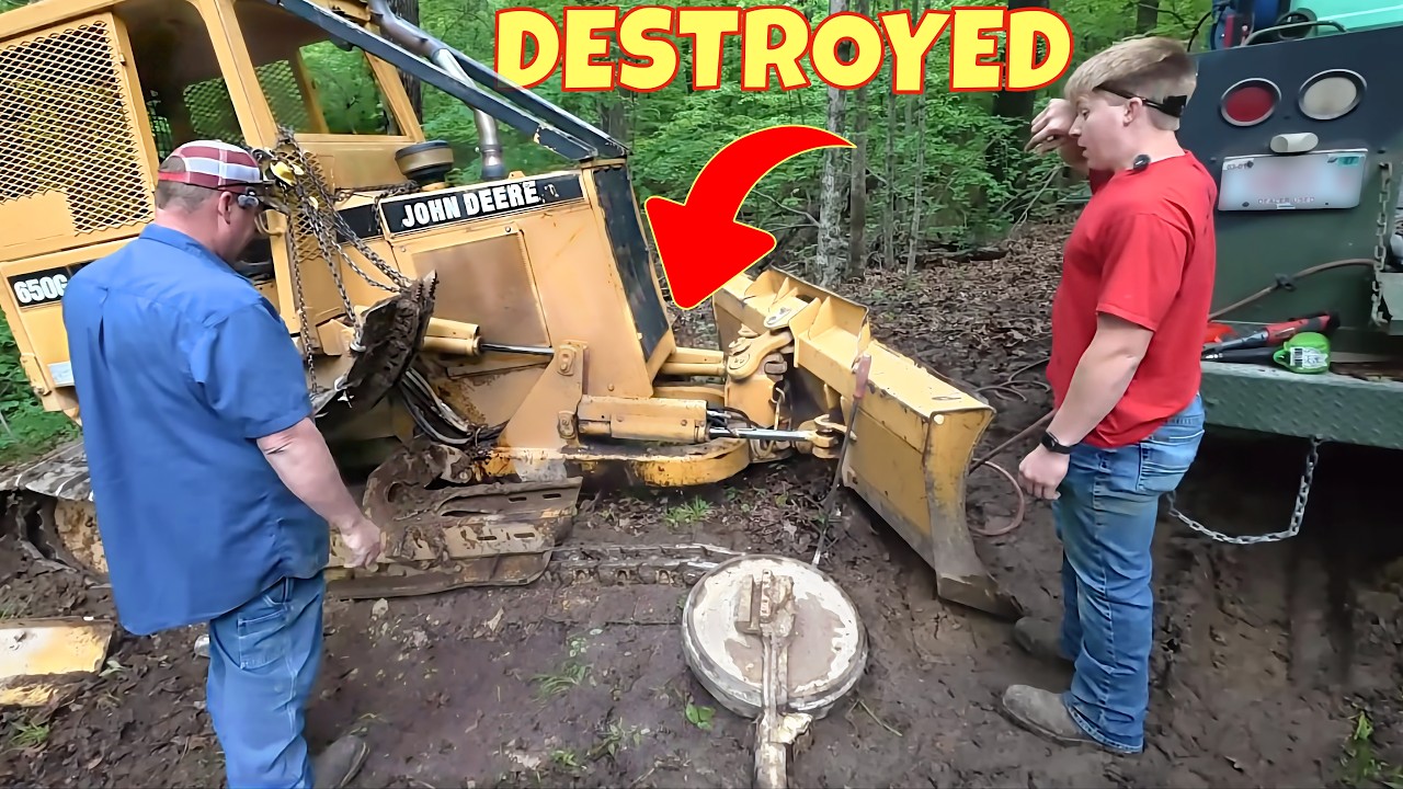 What happens when a dozer breaks in floods?