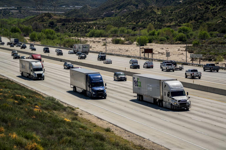 Self-driving big rigs roll into California as driverless future comes ...