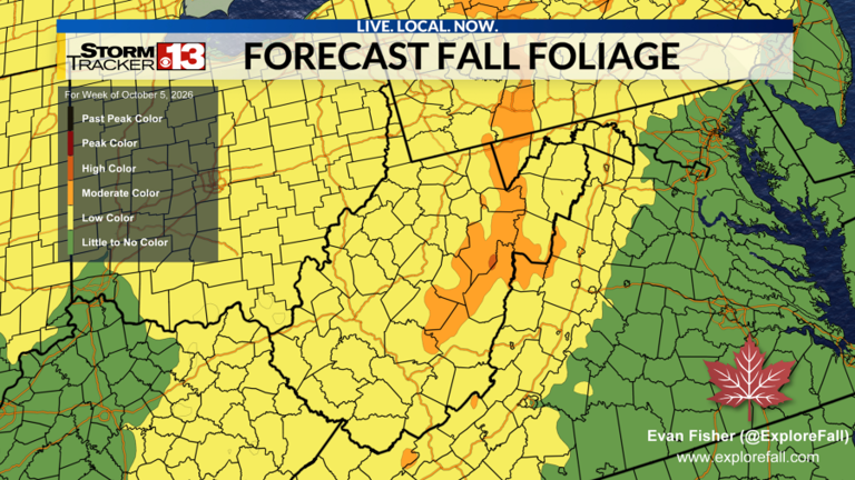 Tracking fall color: How to read the foliage map and the latest forecast