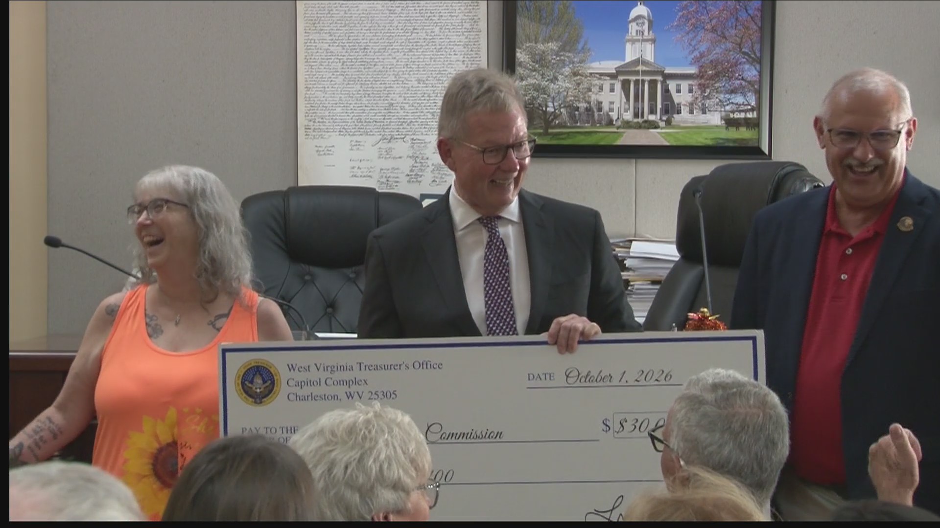 Ritchie County Commission receives $30,000 unclaimed property check