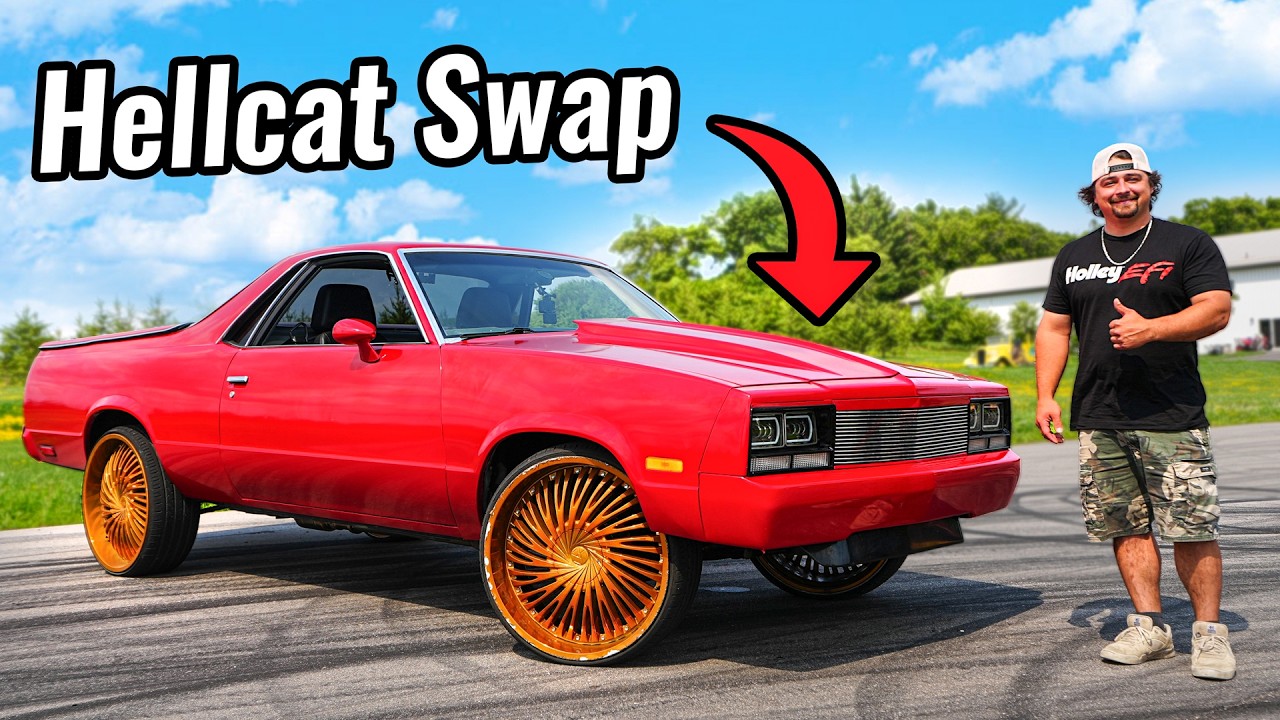 I swapped my El Camino with a Hellcat engine! 😮