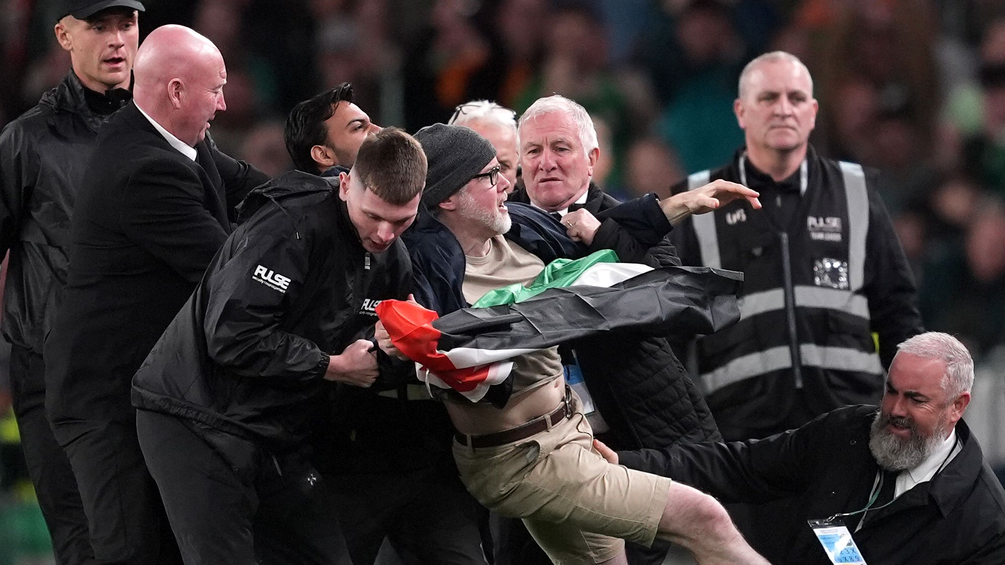 Ireland’s clash with Austria interrupted by Palestine protests