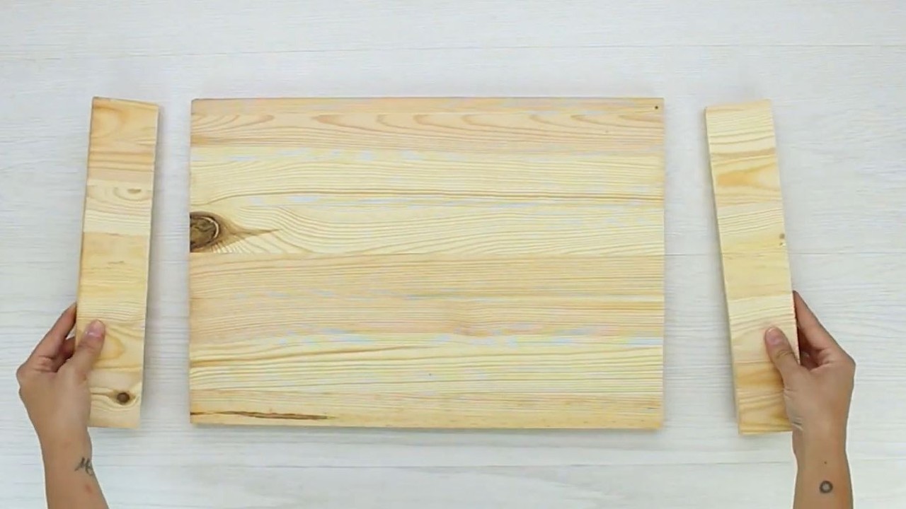 She turned leftover wood into a serving tray with rope handles – Homedit