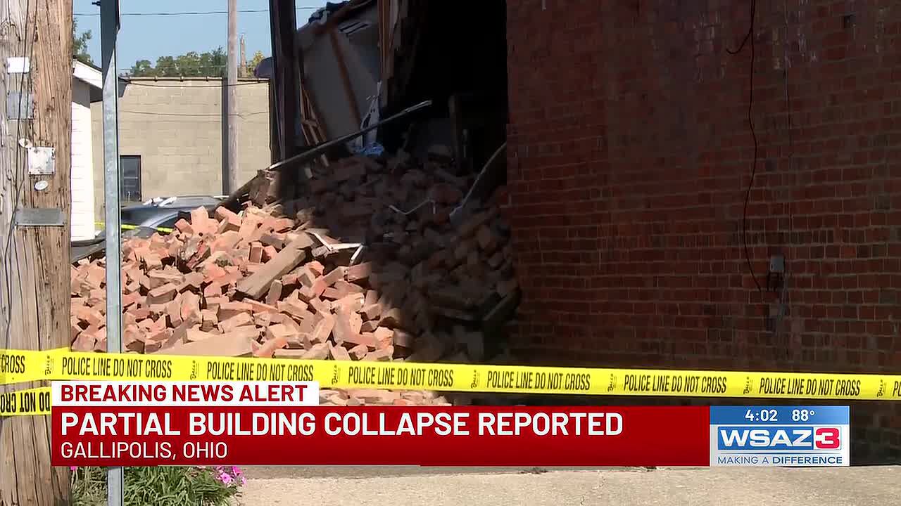 Partial building collapse reported in Gallipolis