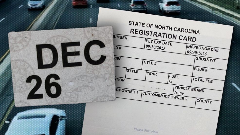 North Carolina DMV ends license plate stickers, printed vehicle ...