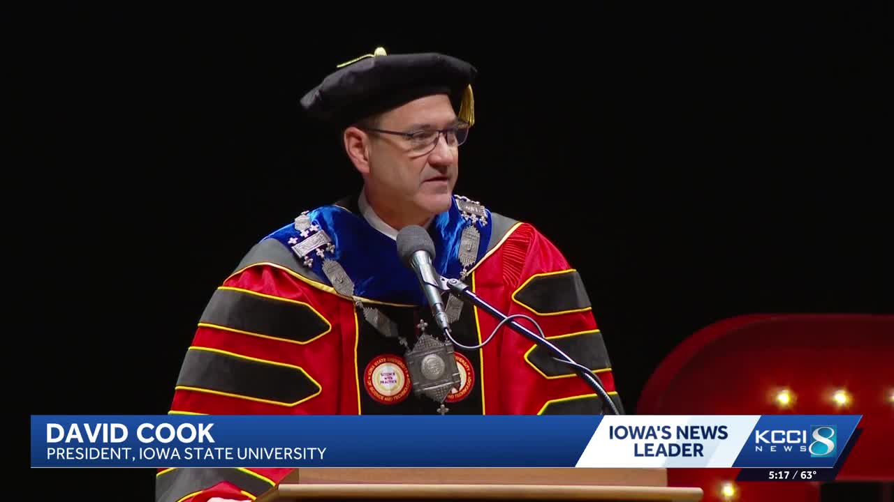 David Cook installed as Iowa State University’s 17th president